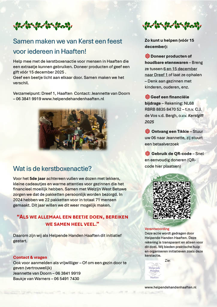 flyer kerstboxen actie 2025